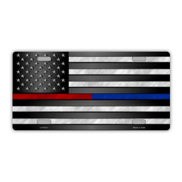 United States Flag Thin Red Line, Thin Blue Line
