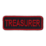 Patch - Treasurer- Red/Black
