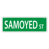 Novelty Street Sign - Samoyed Street