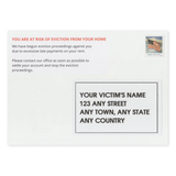 Prank Postcard (Fake Eviction Notice) - Ready To Mail