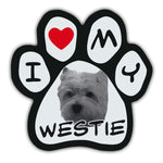 Picture Paw Magnet - I Love My Westie