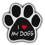 Dog Paw Magnet - I Love My Dogs