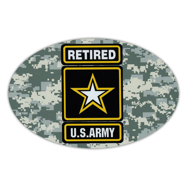Oval Magnet - US Army Retired