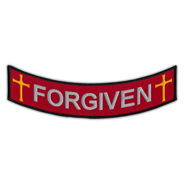 Patch - Forgiven w/Crosses Bottom Rocker Patch 