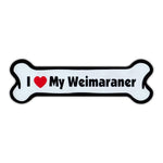 Dog Bone Magnet - I Love My Weimaraner (7" x 2")