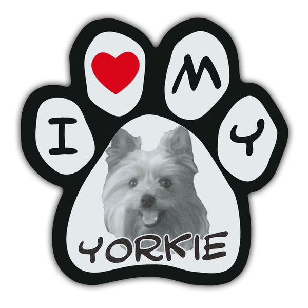 Picture Paw Magnet - I Love My Yorkie