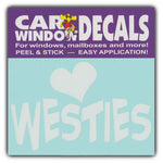Window Decal - Love Westies (4.5" Wide)