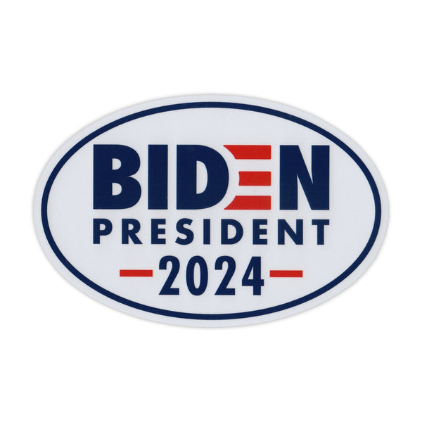 Oval Magnet - Biden President 2024 (6" x 4")