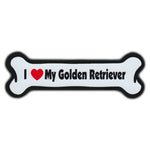 Dog Bone Magnet - I Love My Golden Retriever