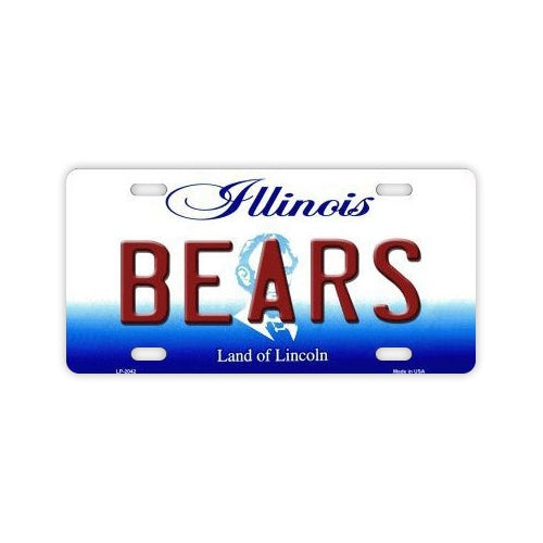 License Plate Cover - Chicago Bears