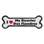  Dog Bone Magnet - I Love My Bouvier des Flandres