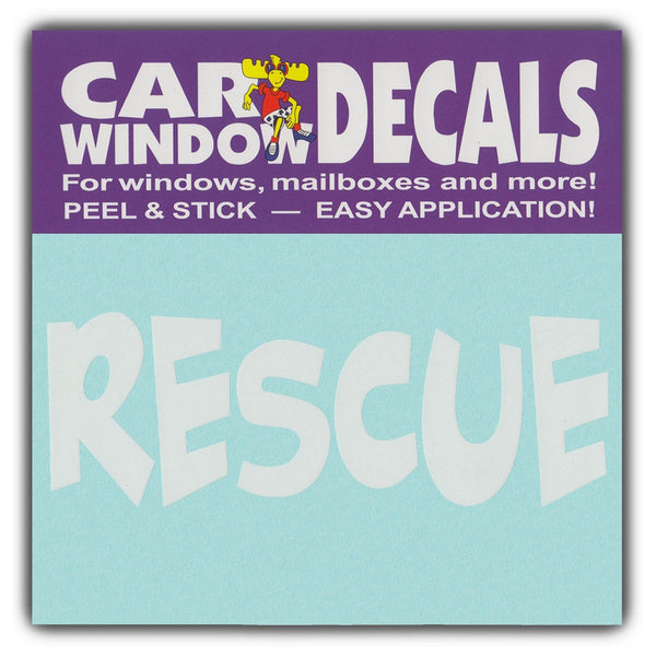 Window Decal - Rescue (4.5" Wide)