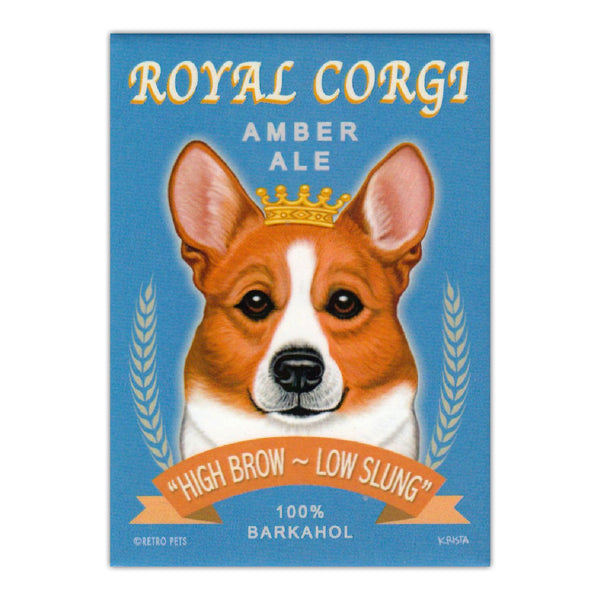 Refrigerator Magnet - Royal Corgi Amber Ale