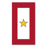 Magnet, Gold Star Service Flag, 1 Star, 5.5" x 3"