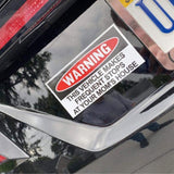 Magnet, Funny Warning Magnet, This Vehicle Makes Frequent Stops At Your Mom's House, Practical Jokes, Gags, Pranks, 6" x 3"