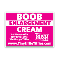 Boob Enlargement Cream Sticker